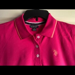 Hot pink U.S POLO ASSN. shirt